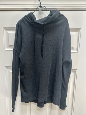 Calvin Klein Dark Gray Cowl Neck Pullover Sweater